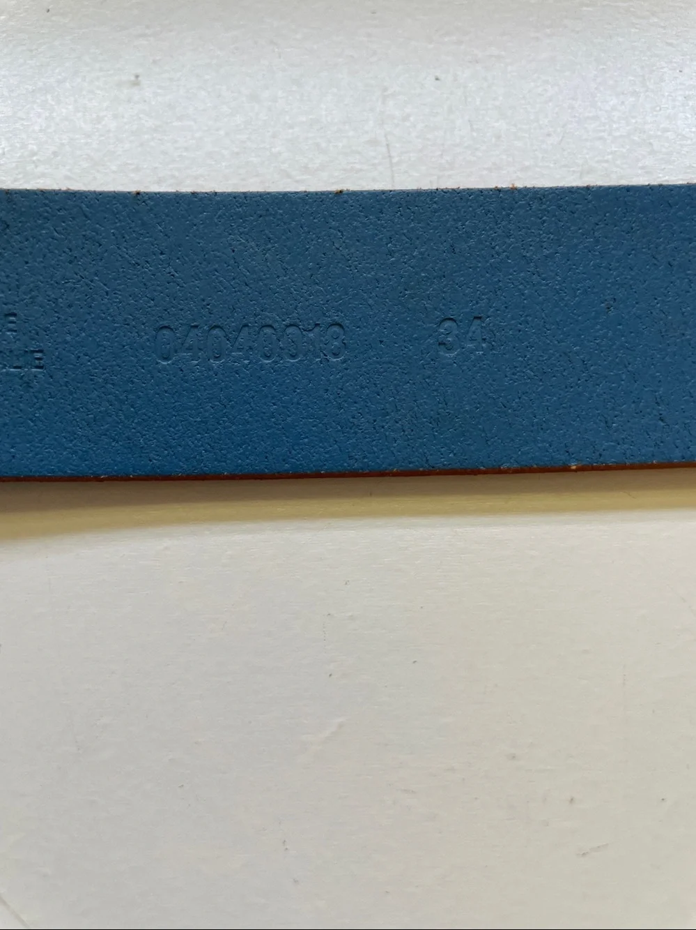 Leather Made In Italy Belt Sz 34 Blue Classic Minimalist Men Wear Club Monoco